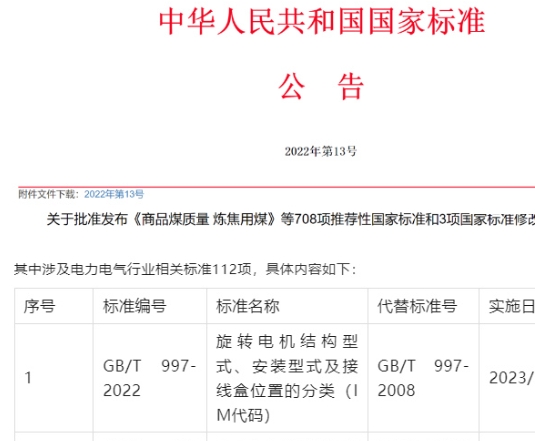 关注！这些电力电气行业国家标准批准发布！